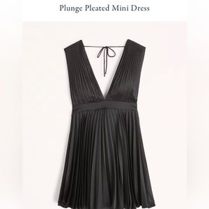 Abercrombie Plunge Pleated Mini Dress